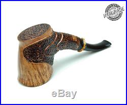 Vintage Hand Carved Plateaux Briar Smoking Pipe By Johnsson Osl (award Winning)