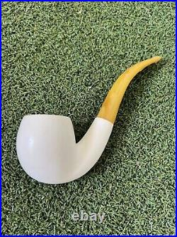 Vintage Meerschaum (Italy) and Clay (England) Tobacco Smoking Pipes Unused