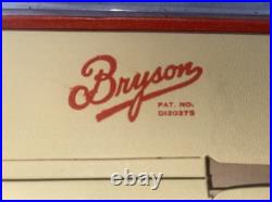 Vintage NOS Bryson Tobacco Pipe Unsmoked Pat Pend D120275 1940s In Box & Papers