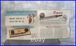Vintage NOS Bryson Tobacco Pipe Unsmoked Pat Pend D120275 1940s In Box & Papers Vintage NOS Bryson Tobacco Pipe Unsmoked Pat Pend D120275 1940s In Box & Papers