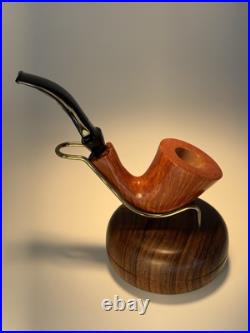 Vintage NOS Mastro De Paja Bent Freehand With Birdseye UNSMOKED Tobacco Pipe