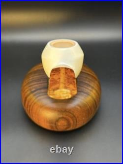 Vintage NOS NIB Chacom Brummer Rhodesian 217 Meerschaum Lined Tobacco Pipe