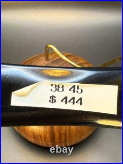 Vintage NOS Unsmoked Mastro De Paja Bent Billiard 3B + One Sun Tobacco pipe