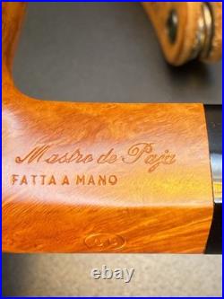 Vintage NOS Unsmoked Mastro De Paja Bulldog 3C One Sun Tobacco Pipe