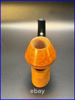 Vintage NOS Unsmoked Mastro De Paja Rhodesian 3B One Sun Tobacco Pipe