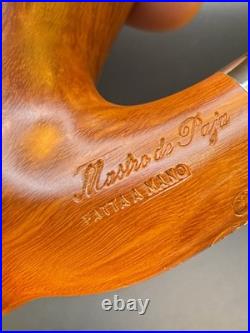 Vintage NOS Unsmoked Mastro De Paja Sitter 3B+ L Tobacco Pipe