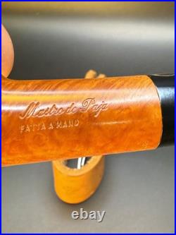 Vintage NOS Unsmoked Mastro De Paja Straight Dublin 3B + One Sun Tobacco Pipe