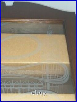 Vintage Sherlock Holmes Smoking Pipe Etched Glass Display/Wall Mount