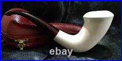 Vintage Smooth Meerschaum Smoking Pipe Pfeife Pipa Model 0228