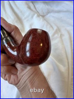 Vintage Stanwell 185 Silver Mount Bent Apple Unsmoked NOS Danish Made