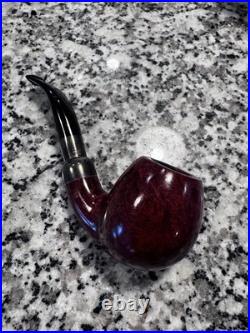 Vintage Stanwell 185 Silver Mount Bent Apple Unsmoked NOS Danish Made