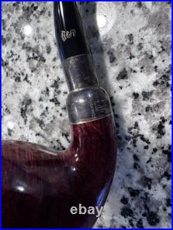 Vintage Stanwell 185 Silver Mount Bent Apple Unsmoked NOS Danish Made
