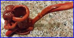 Vintage Tobacco Pipe Wood Hand Carved 69er Sexual Smoking Mexico Rare Unique NEW