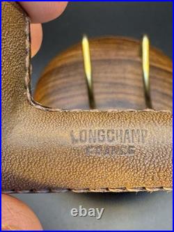 Vintage Unsmoked Longchamp Leather Wrapped Pot Tobacco Pipe