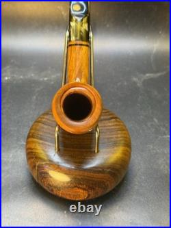 Vintage Unsmoked Paronelli Ghost Ring Sight Billiard Tobacco Pipe In The Box