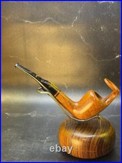 Vintage Unsmoked Paronelli Ghost Ring Sight Billiard Tobacco Pipe In The Box
