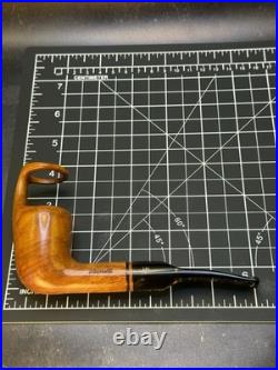 Vintage Unsmoked Paronelli Ghost Ring Sight Billiard Tobacco Pipe In The Box