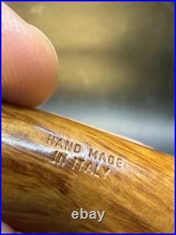 Vintage Unsmoked Paronelli Ghost Ring Sight Billiard Tobacco Pipe In The Box