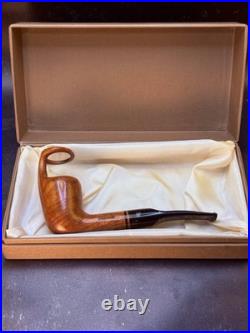 Vintage Unsmoked Paronelli Ghost Ring Sight Billiard Tobacco Pipe In The Box