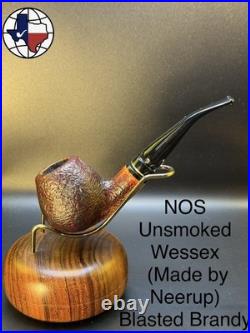 Vintage Wessex NOS Unsmoked Blasted Brandy Tobacco Pipe (Made By Neerup)