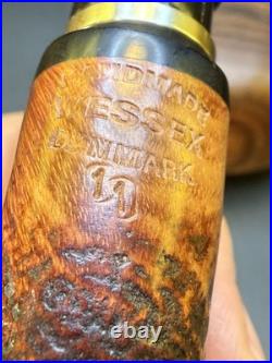 Vintage Wessex NOS Unsmoked Ring Grain Blasted Pot Tobacco Pipe (Made By Neerup)