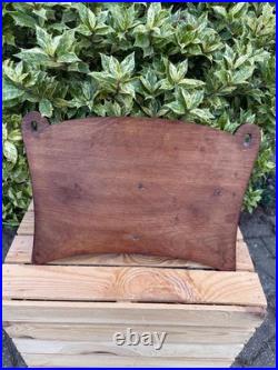 Vintage Wooden Pipe Rack, Wall Mount Tobacco Stand, 12-Slot Holder, Carved Wood
