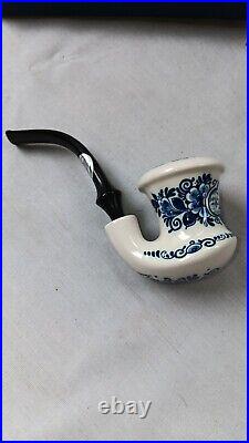 Vintage Zenith Porcelain Christmas Tobacco Pipes Gouda Holland Set Of 5