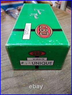 Vtg NOS GBD Virgin #1A Unique Bent Smoking Tobacco Pipe London Papers Box Mint