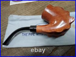 Vtg NOS GBD Virgin #1A Unique Bent Smoking Tobacco Pipe London Papers Box Mint