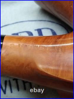 Vtg NOS GBD Virgin #1A Unique Bent Smoking Tobacco Pipe London Papers Box Mint