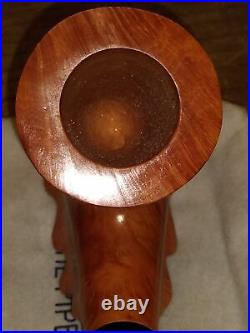 Vtg NOS GBD Virgin #1A Unique Bent Smoking Tobacco Pipe London Papers Box Mint