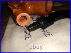 Vtg NOS GBD Virgin #1A Unique Bent Smoking Tobacco Pipe London Papers Box Mint