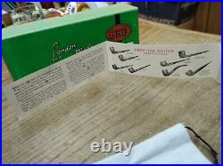 Vtg NOS GBD Virgin #1A Unique Bent Smoking Tobacco Pipe London Papers Box Mint
