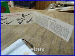 Vtg NOS GBD Virgin #1A Unique Bent Smoking Tobacco Pipe London Papers Box Mint