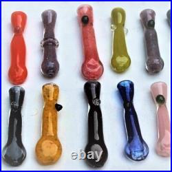 WHOLESALE 500pcs $0.80 each Glass Hand Pipes Chillum 1 Hitter Smoking Pipes
