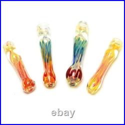 WHOLESALE 500pcs $0.80 each Glass Hand Pipes Chillum 1 Hitter Smoking Pipes