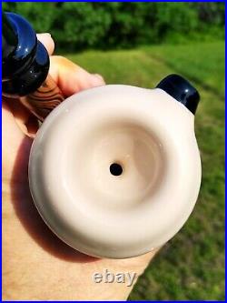 Walnut Woodgrain Classic Styled Glass Sherlock Holmes Calabash Pipe