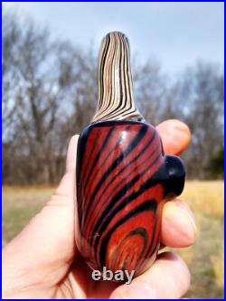 Walnut Woodgrain Classic Styled Glass Tobacco Hungarian Pipe