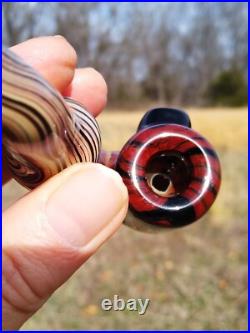 Walnut Woodgrain Classic Styled Glass Tobacco Hungarian Pipe