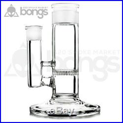 Water Smoking Pipe 3 chambers Glass Bong 19 Honeycomb Disc Percolator Herb Bowl