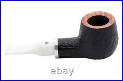 White Elephant Ebony & 6 Sandblasted Tobacco Pipe