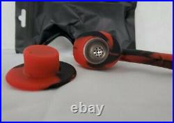 Wholesale Lot of 24 Cowboy Hat Skull Silicon Smoking Pipe With Metal Bowl SEALED