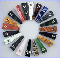 Wholesale! Many kinds Natural Stone Healing Quartz Crystal Smoking Pipes