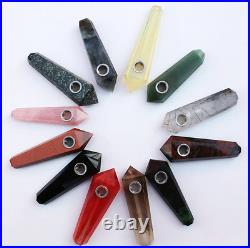 Wholesale! Many kinds Natural Stone Healing Quartz Crystal Smoking Pipes