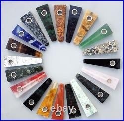 Wholesale! Many kinds Natural Stone Healing Quartz Crystal Smoking Pipes