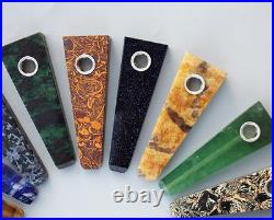 Wholesale! Many kinds Natural Stone Healing Quartz Crystal Smoking Pipes