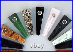 Wholesale! Many kinds Natural Stone Healing Quartz Crystal Smoking Pipes