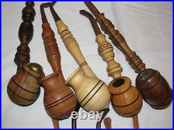 Wonderful Collection 10 New Handmade carved Natural wood smokiing tobacco pipes