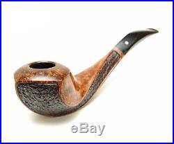 Wooden Carved Smoking Pipes (Diamond head with swirl shank -Semi Rusticated)