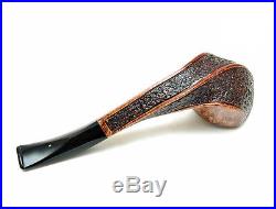 Wooden Carved Smoking Pipes (Diamond head with swirl shank -Semi Rusticated)